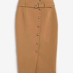 White House Black Market Tan Pencil Skirt Size 2